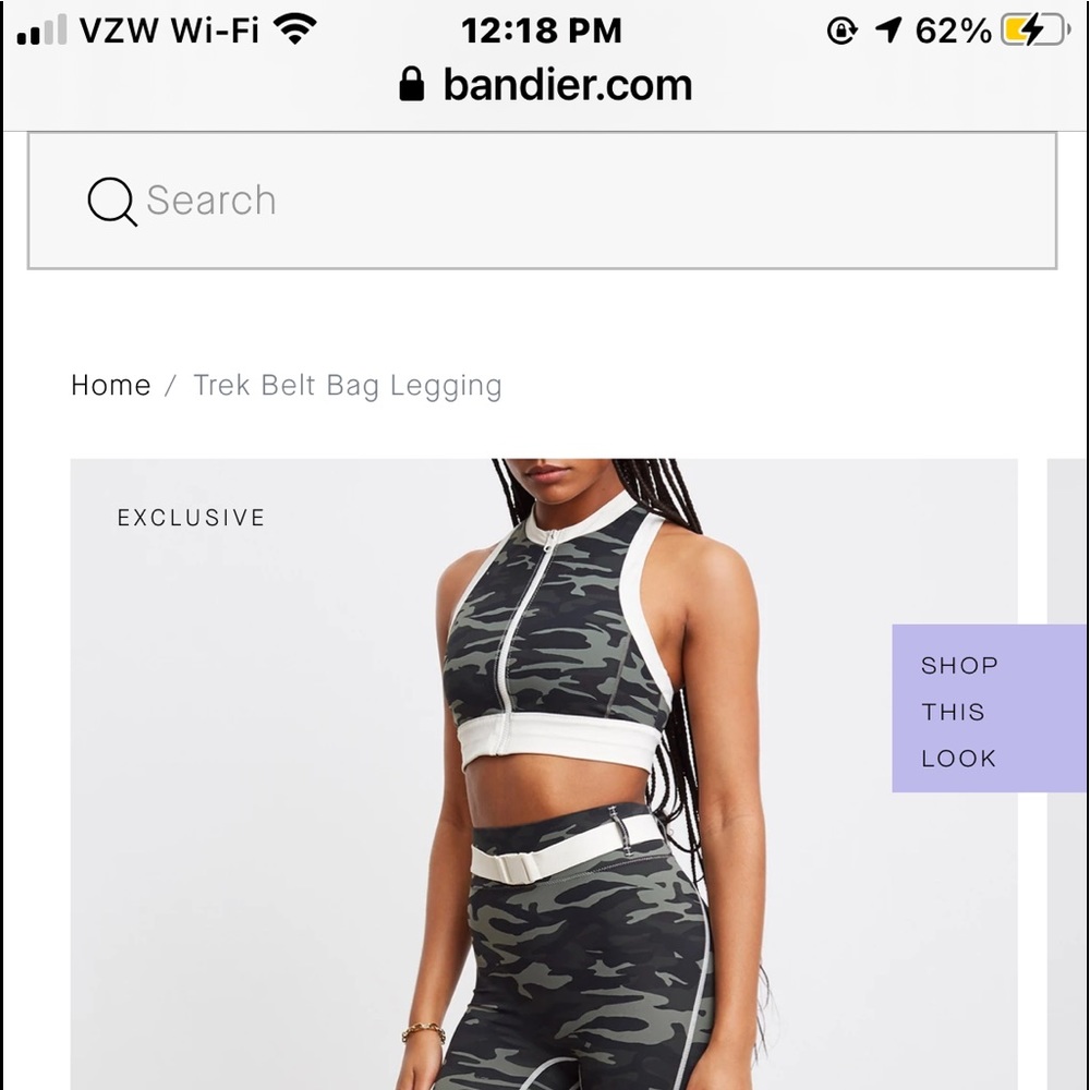 Trek belt bag leggings